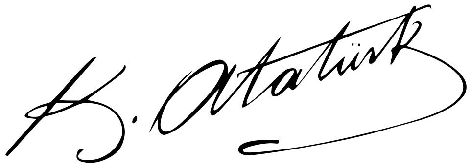 Mustafa Kemal Atatürk imzası